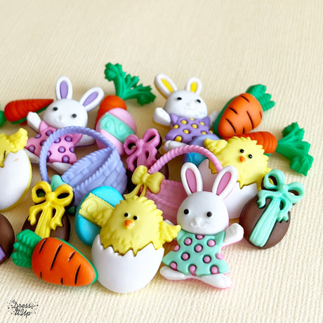 Easter Themed Buttons & Embellishments