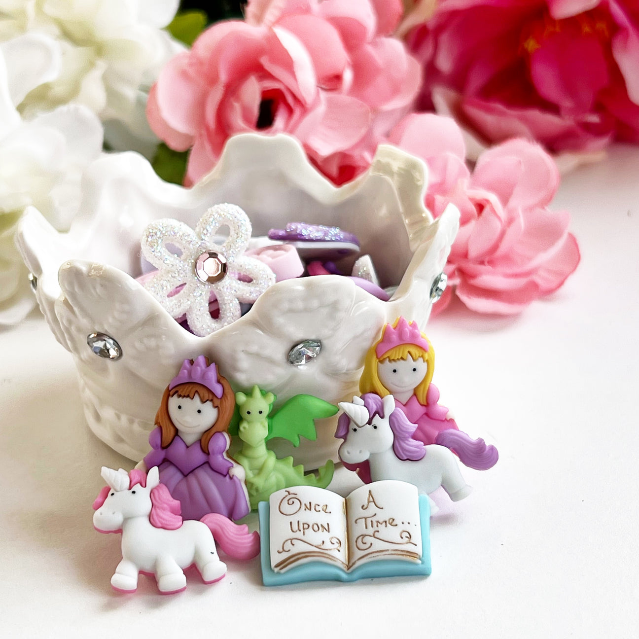 Girl Themed Buttons & Embellishments