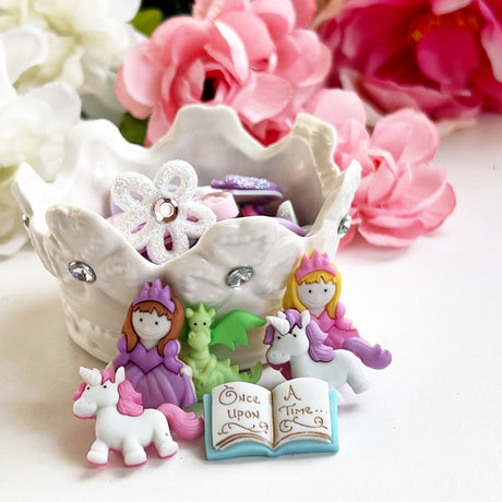 Girl Themed Buttons & Embellishments