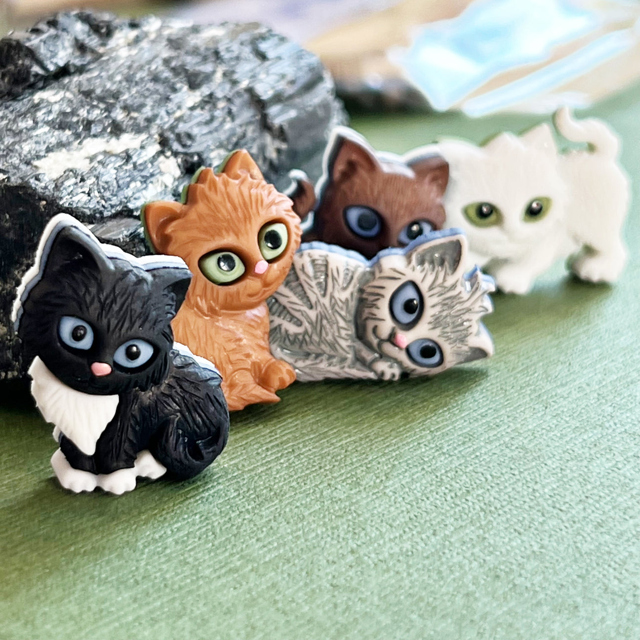 Cat Themed Buttons & Embellishments