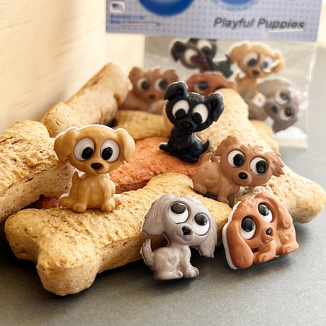 Dog Themed Buttons & Embellishments