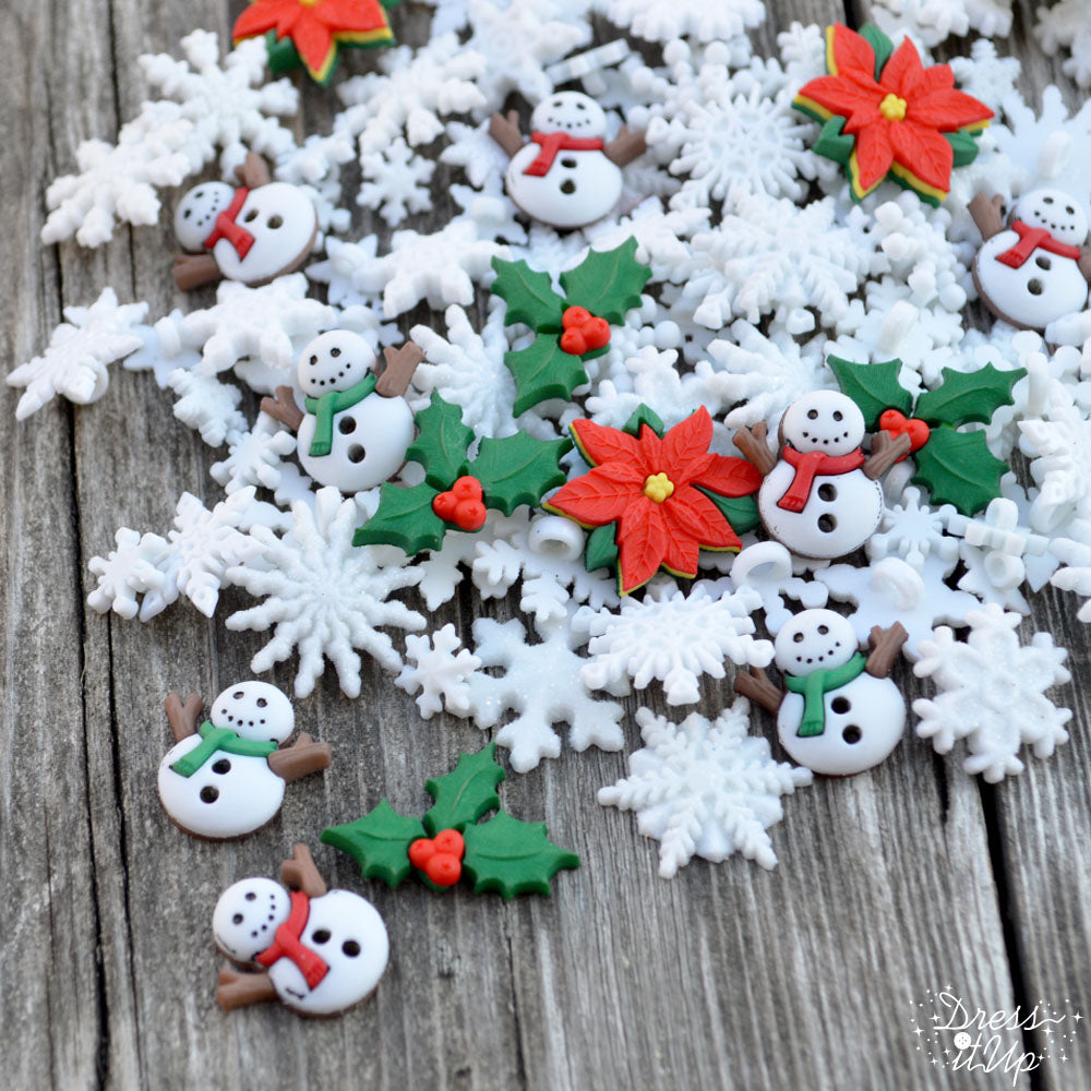Winter Themed Buttons & Embellishments