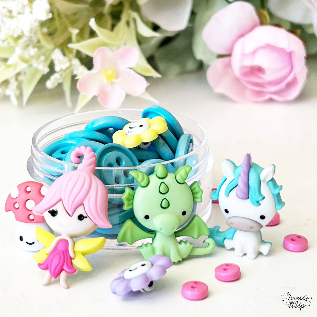 Fairy Tale Themed Buttons & Embellishments