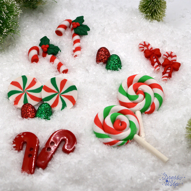 Christmas Canes, 14pcs Craft Embellishments