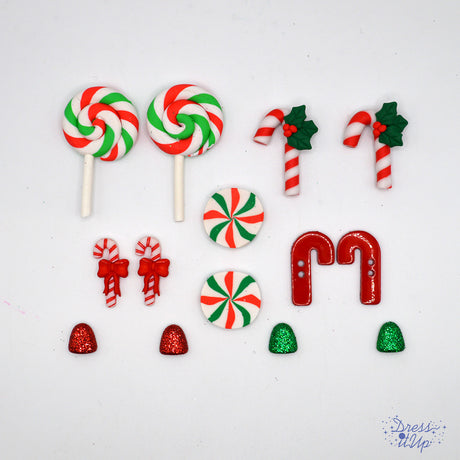 Christmas Canes, 14pcs Craft Embellishments