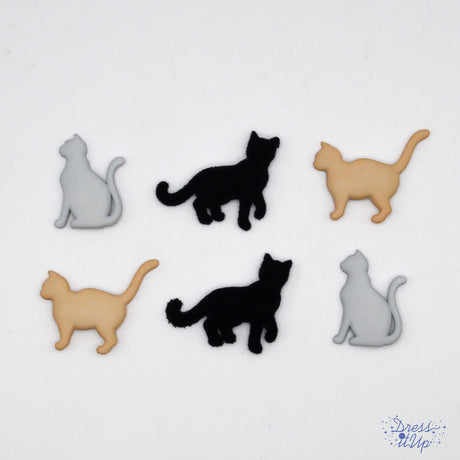 I Love Cats Pet Themed Buttons