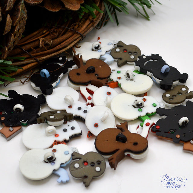 Snowman Party Super Value Pack, 18pcs Outdoor Winter Inspired Embellishments
