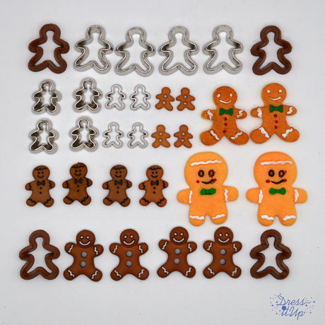Dress It Up Buttons Sugar And Spice Super Value Pack, 32 pcs Baking Gingerbread