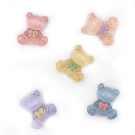Pastel Teddy Bears Resin Embellishments