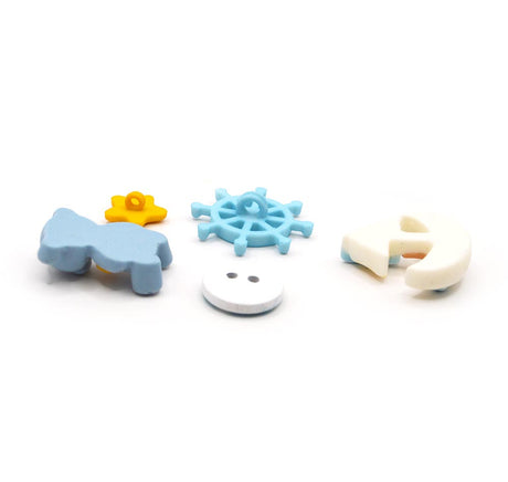 Baby boy sailor themed embellishments for crafting