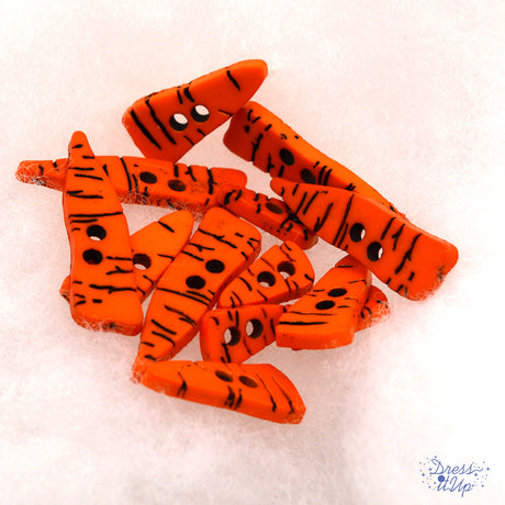 Carrot noses for snowmen add to winter themed sewing and crafting projects