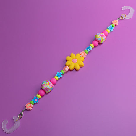 Acrylic Beaded Shoe Charms in Vibrant Daisy