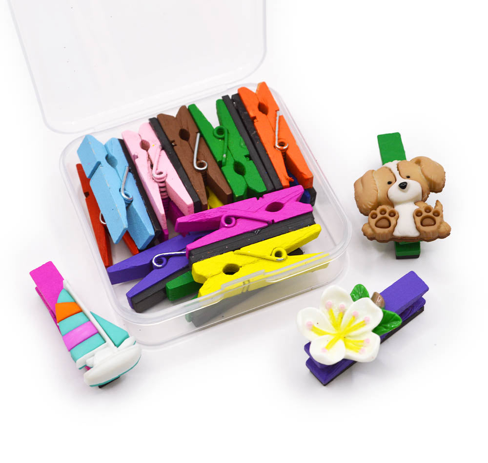 Multicolor paperclip diy crafting kit