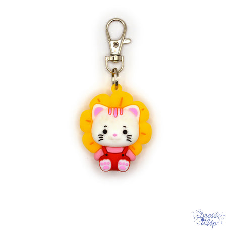 Sunflower-inspired cat perfect for charm and keychain projects