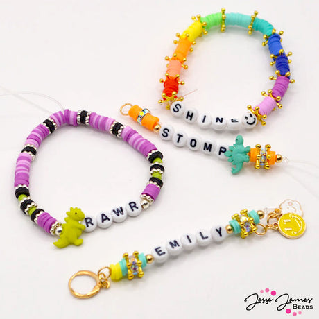 Personalize bracelets using Letter Beads