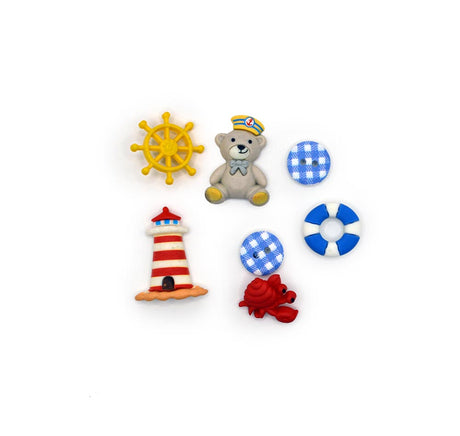 Craft embellishment assortment of sailor baby boy themes for DIY baby Decor