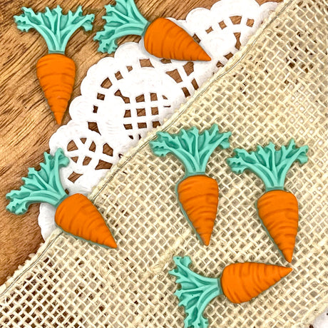 Orange carrots add to garden crafts and kitchen decor