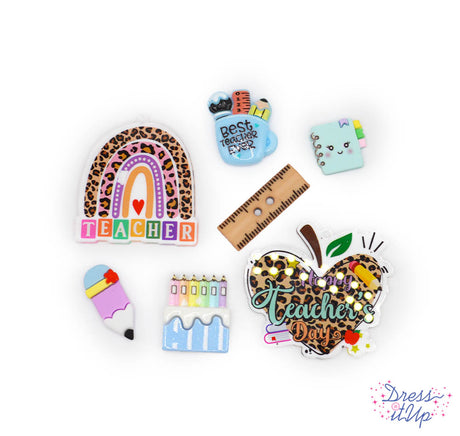 Teacher  Embellishment Pack in Animal Print