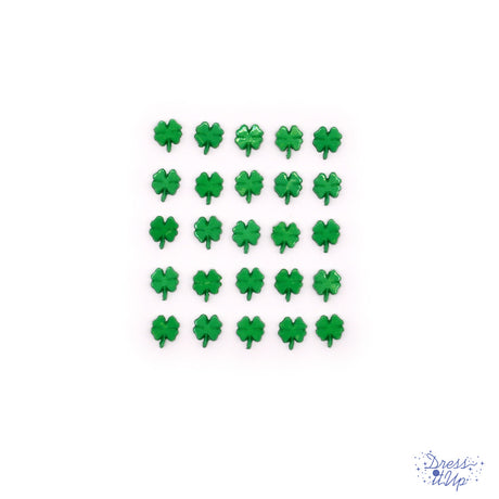 10 tiny flat-back embellishments add to St. Patrick's Day and Irish themed crafts