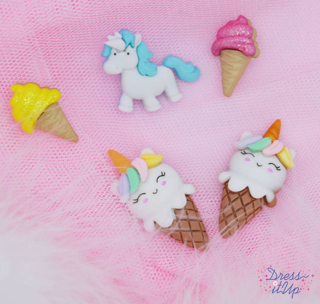 Unicones Whimsical Fantasy Unicorn Treat Themed Embellishments