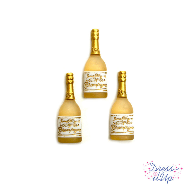 Champagne bottles to embellish wedding and celebration crafts