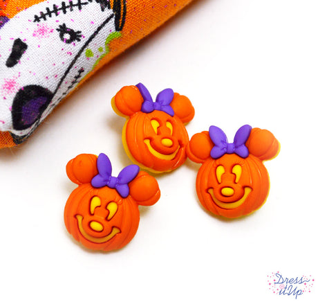 Disney's Minnie Mouse as a fun Jack o lantern for your Halloween crafts