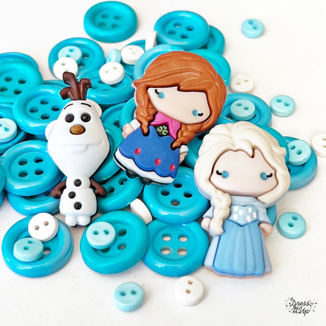 Elsa, Anna and Olaf from the Disney movie Frozen 
