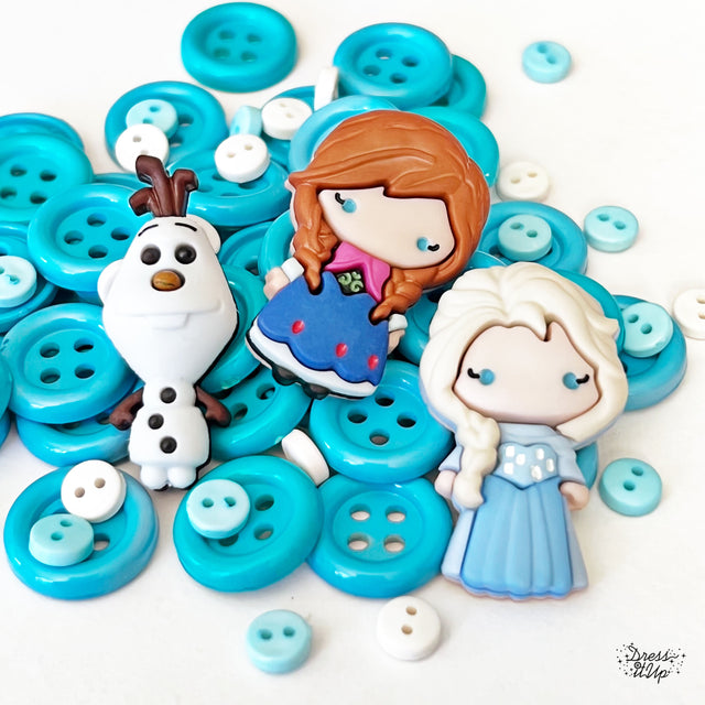 Elsa, Anna and Olaf from the Disney movie Frozen 