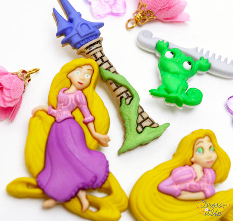 Buttons from Disney's Rapunzel add to Princess and children's crafting