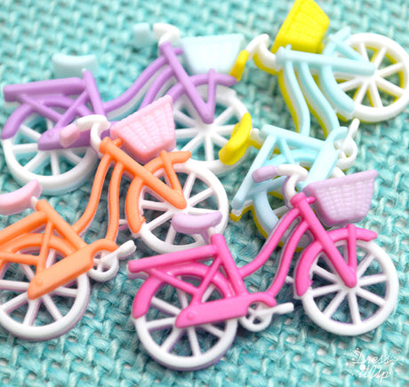 Colorful bicycles add to your spring, summer and outdoor crafts