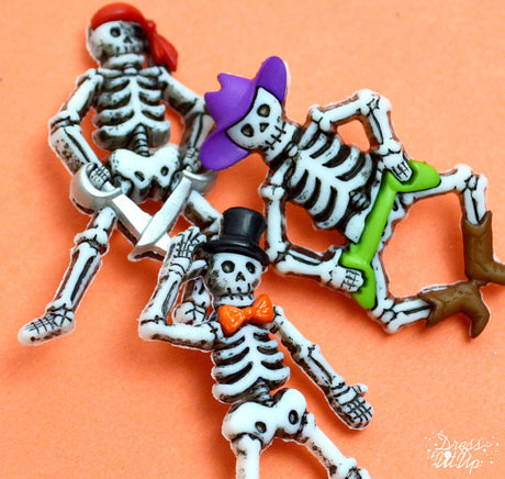 Decorate Halloween and children's projects with these funky skeletons