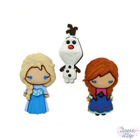 Anna, Elsa and Olaf from the Disney movie Frozen for crafts and projects