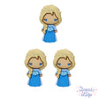 Elsa buttons three piece character from disney frozen