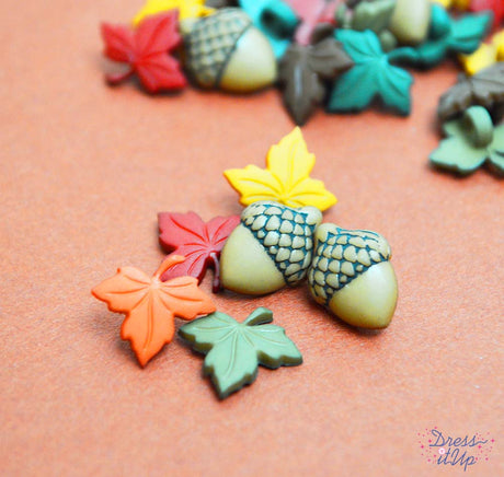 Leaves and acorns are perfect for autumn and seasonal crafts