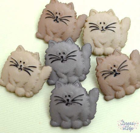 Fat furry cats add to your feline and pet themed crafting