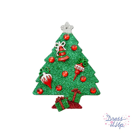 Christmas tree project using Holiday Ornaments and other embellishments