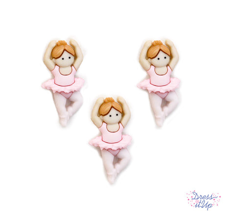 Tiny ballerinas in pink add to girls decor and dance themed crafts