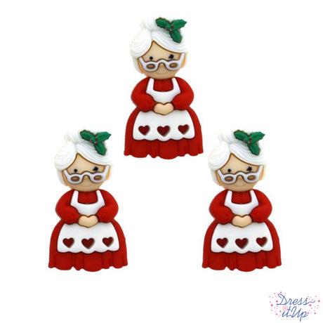 Mrs. Claus is ready to decorate your Christmas crafts