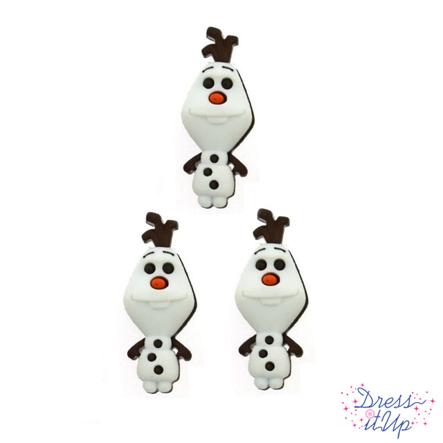 Disney frozen emoji olaf snowman button for crafts and sewing