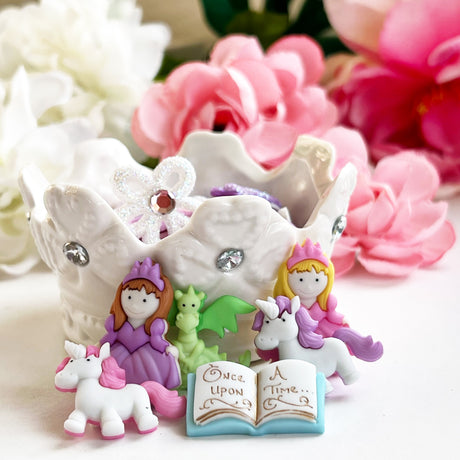Princesses, unicorn and a dragon add to fantasy and story time crafts