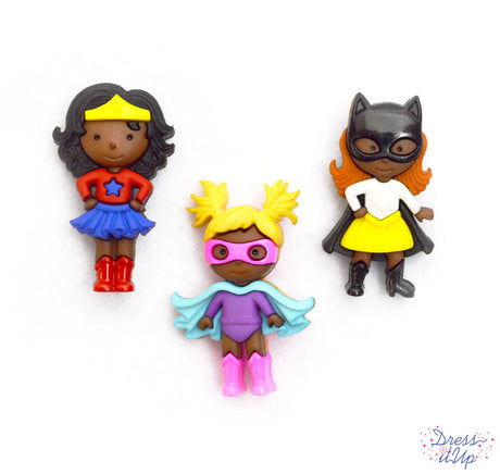 Add these superhero girls to your children's crafts