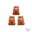 three piece lion king pumba character craft button for sewing or home decor crafts