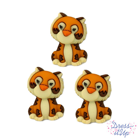 Three piece button pack of raja the tiger from disney aladdin movie