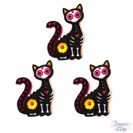 Day of the Dead themed cats perfect for holiday crafts