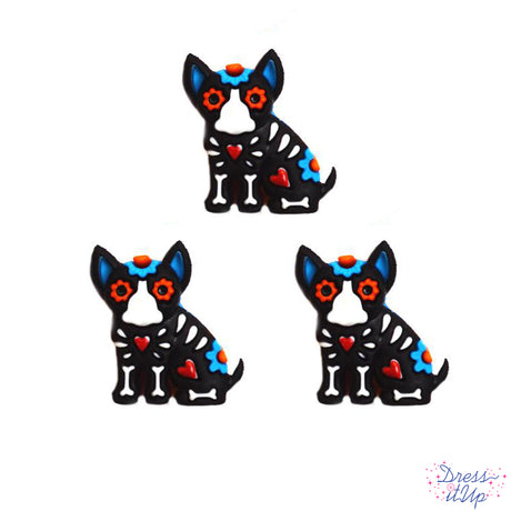 Day of the Dead themed dogs perfect for holiday crafts