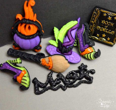 Dress up your Halloween and witch themed crafts with this embellishments